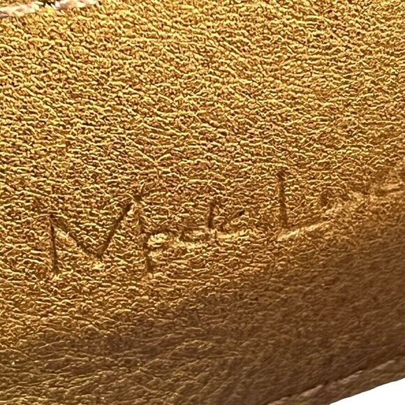 Mode Luxe Womens Woven Brown Tan Wristlet Zip Around Wallet Clutch Coin Purse - Picture 16 of 16